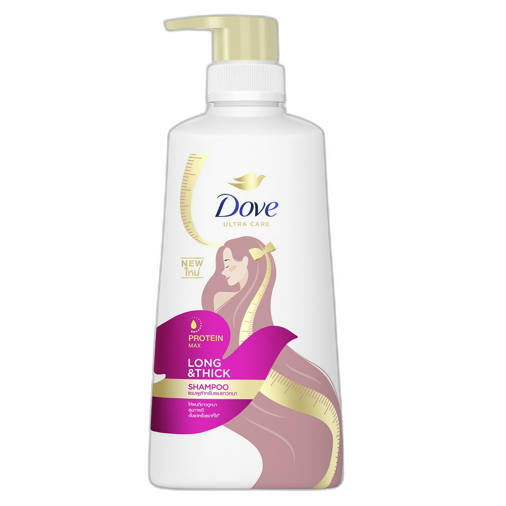 DOVE SH LONG & THICK DRL NEW 12X410ML